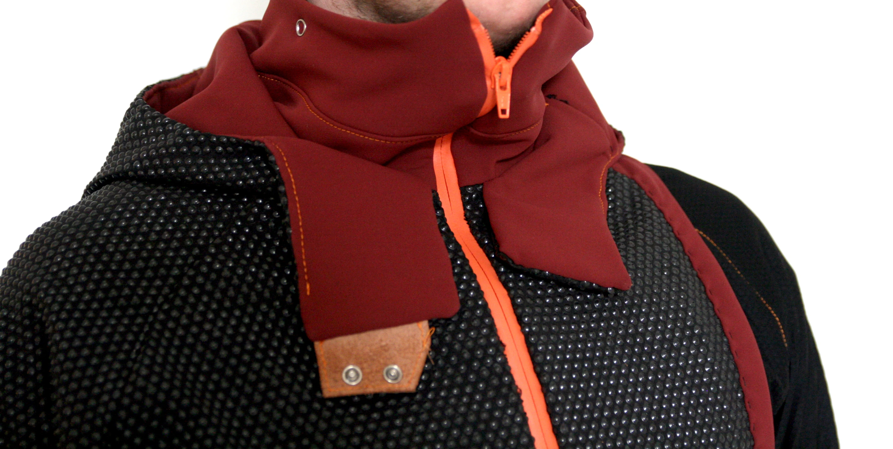 The jacket is treated the photocatalyst titanium dioxide, a compound with anti-fouling and sterilizing properties when exposed to ultraviolet light
