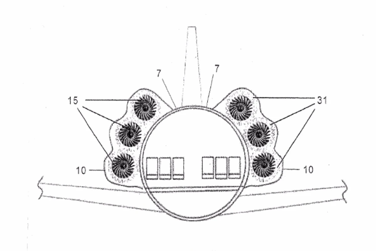 Airbus envisions an airliner with engines wrapped around the fuselage