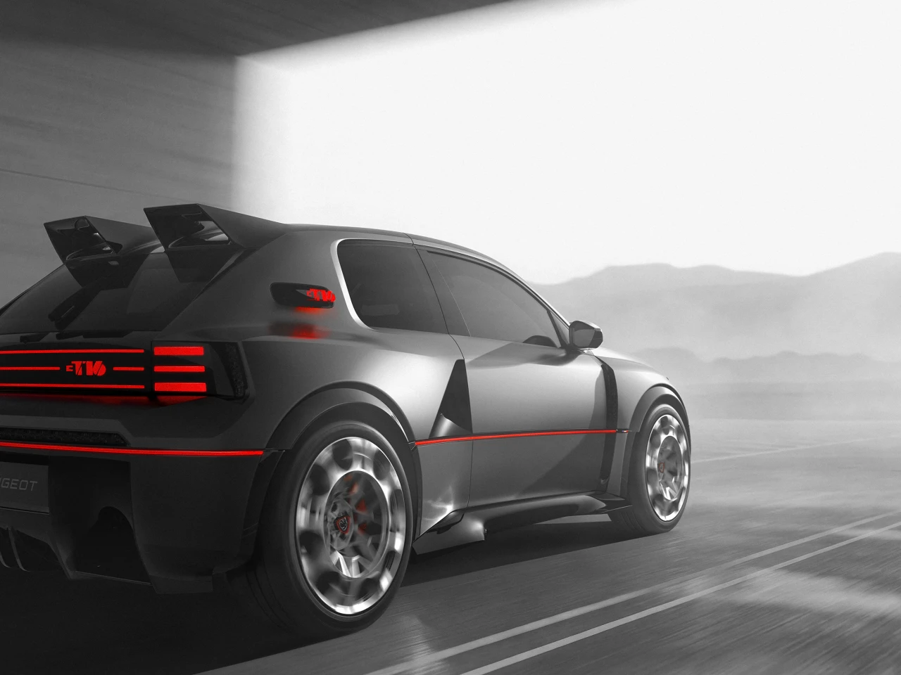 Those huge side scoops keep the batteries cool for unprecedented thermal control of the battery pack even under extreme track conditions