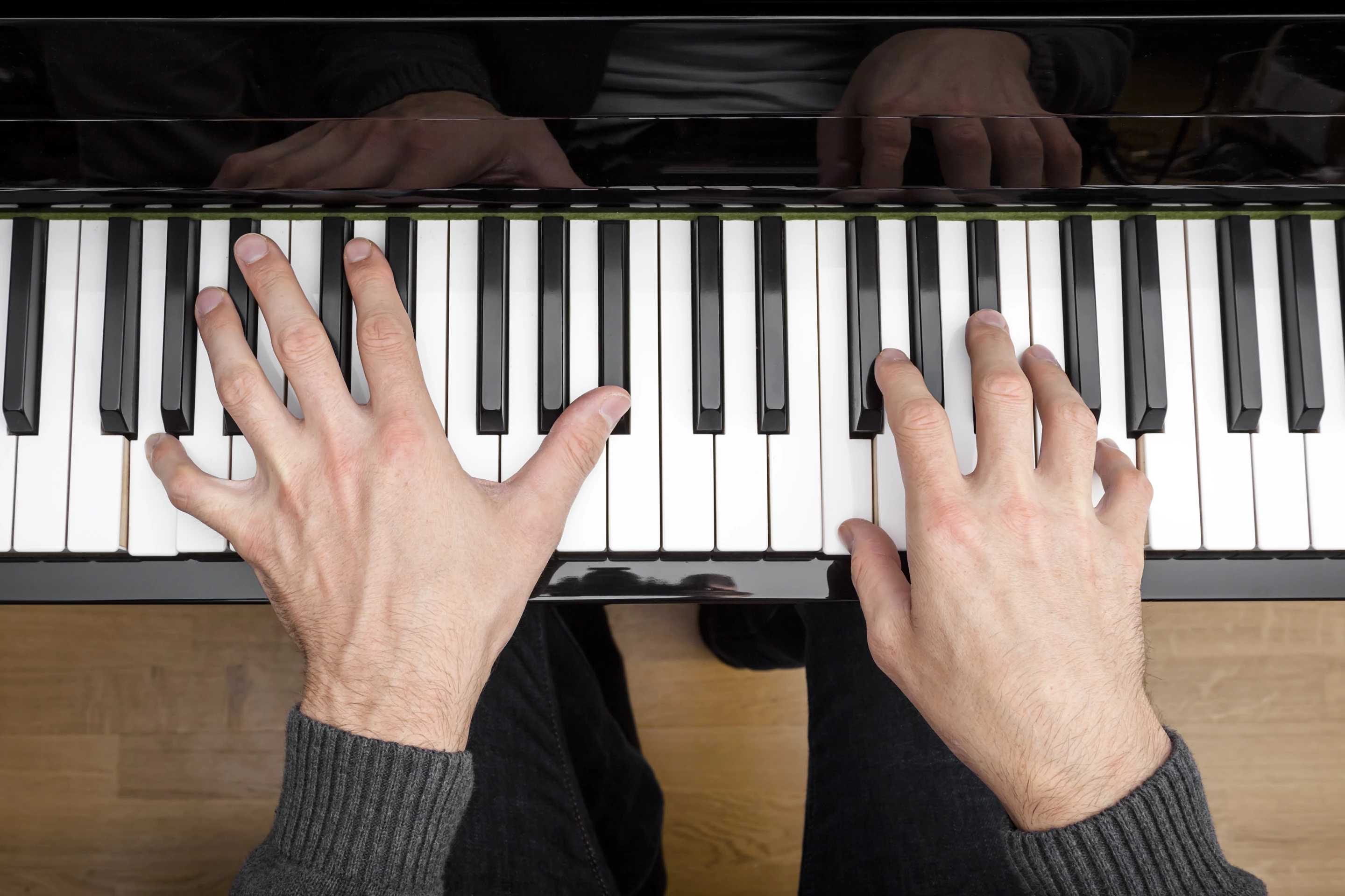 The Audeo system was trained on overhead videos of known pieces of music being played on a piano