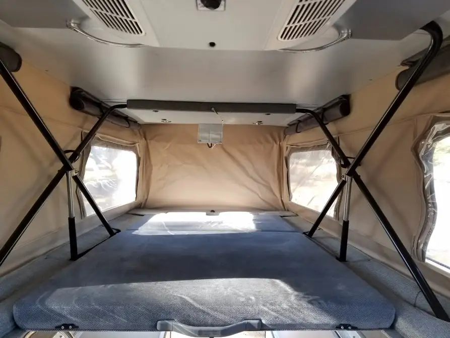 ModVans' pop-up roof bed