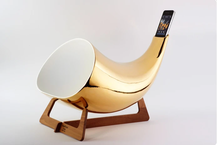 The Megaphone in gold