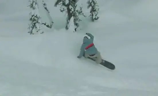 This looks like true powder surfing