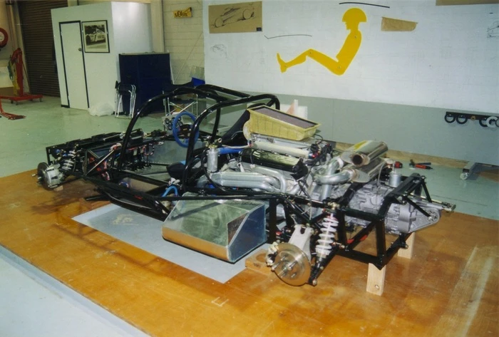 The original Joss prototype chassis and drivetrain