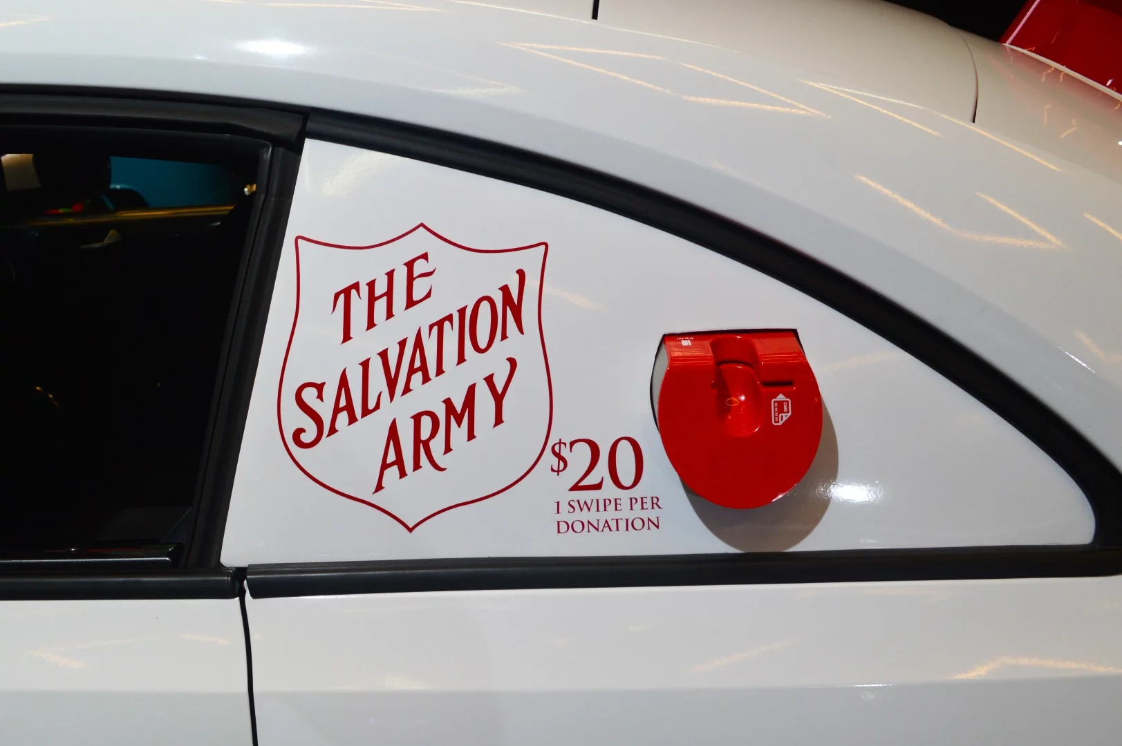Salvation Army Beetle with donation swiper