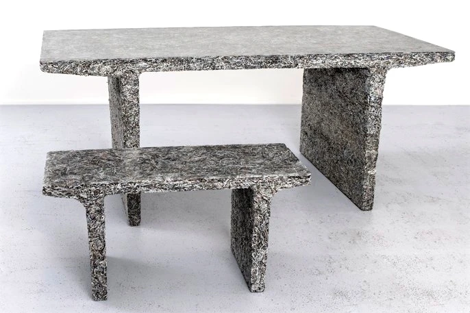 The Shredded Table and High Bench (Photo: Theo van Pinxteren/Industry Gallery)