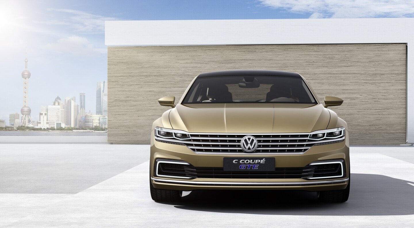 The Volkswagen C Coupé GTE is a plug-in hybrid