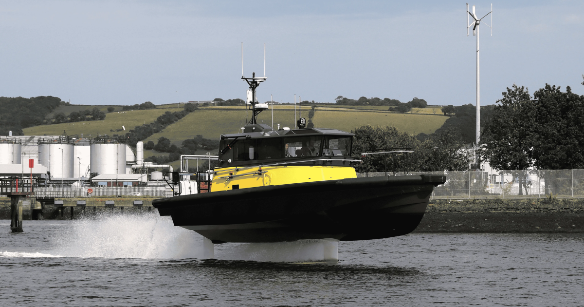 World's first 100% electric hydrofoil pilot boat hits the water