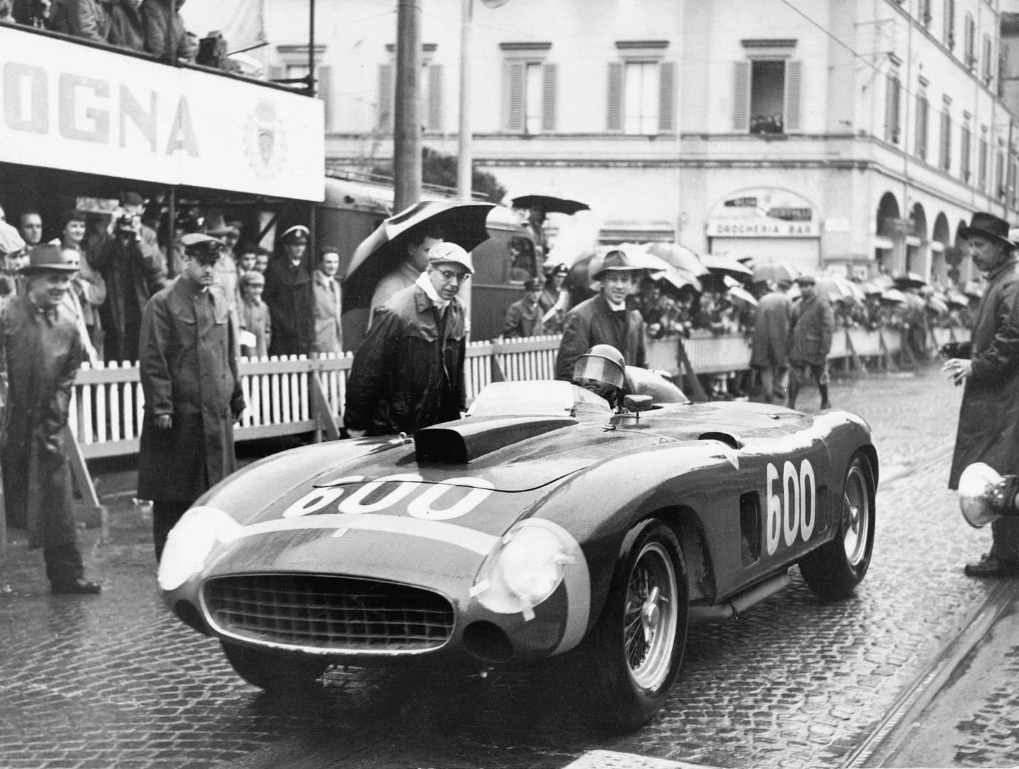 Fangio's Ferrari 290 MM fetched $28 million and became the third most expensive car ever sold, nudging out a 1967 Ferrari 275 GTB/4 S NART Spider which sold for $27,700,000 in August, 2013 during Monterey Car Week. That's Fangio in the car during the 1956 Mille Miglia