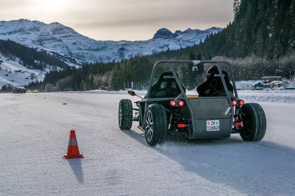 Kyburz hasn't quoted acceleration figures, but we're sure the instant torque off the line makes the car quick