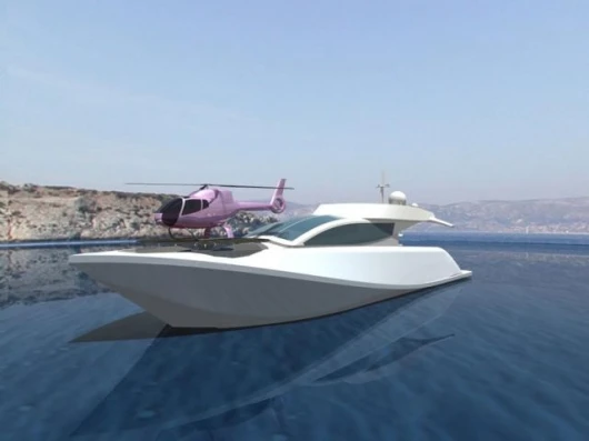 Headland's retractable helipads for yachts