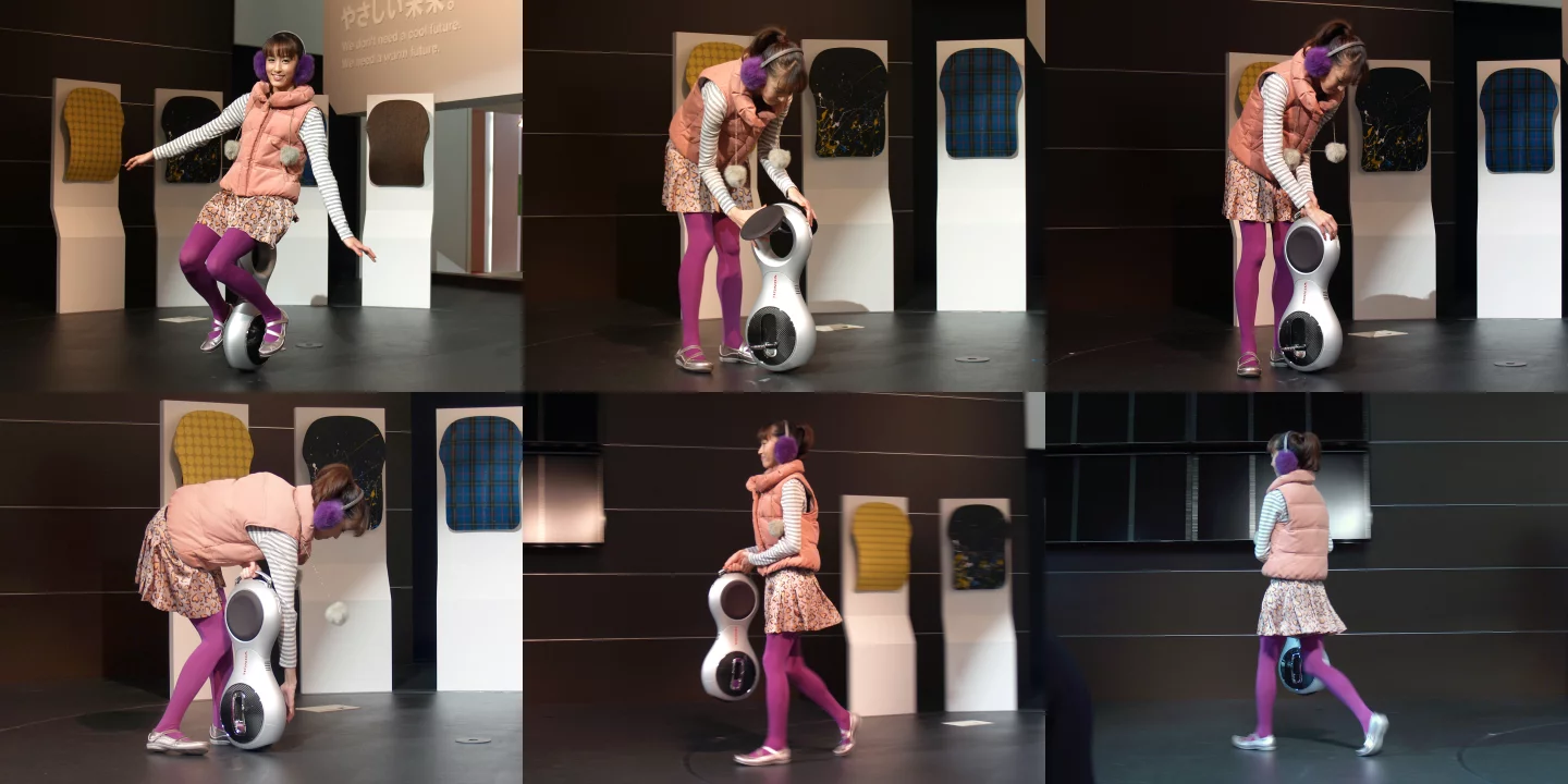 Honda's U3-X on stage at the Tokyo Motor Show in 2011 (Photo: Mike Hanlon / Gizmag.com)