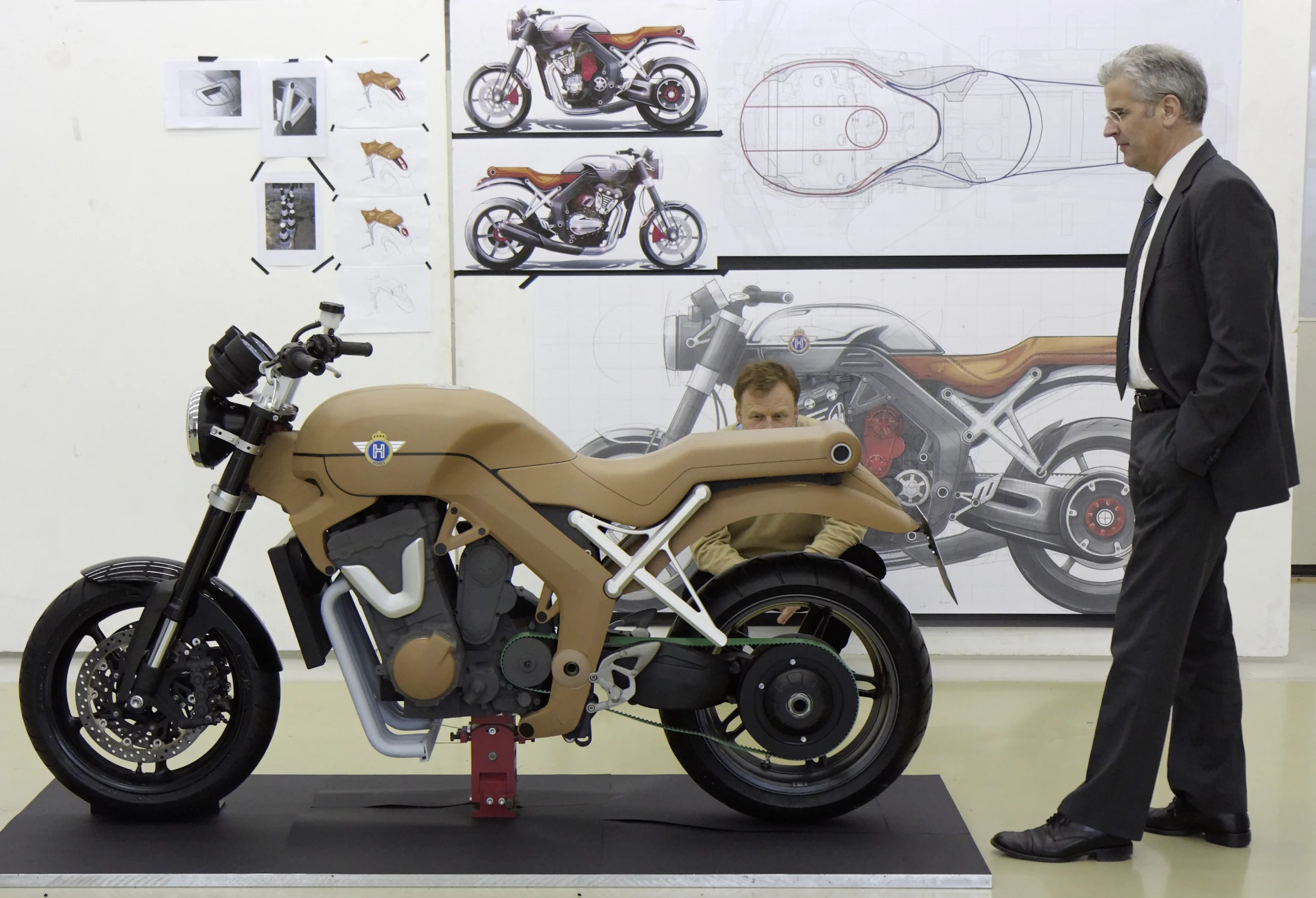 The VR6 Horex during the design phase