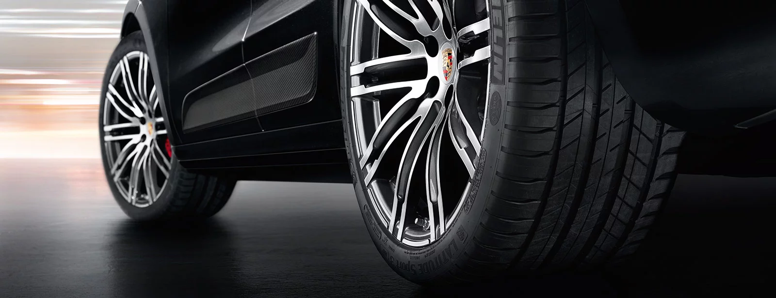 The Macan SUV uses an active braking system