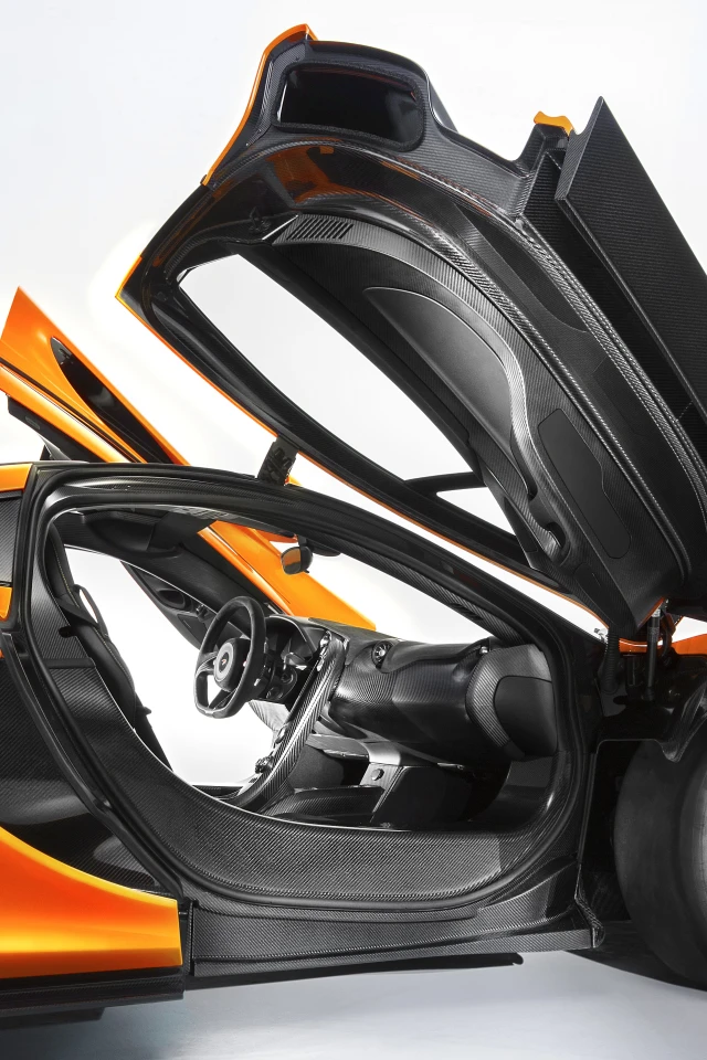 McLaren P1 – carbon fiber naked to save weight throughout