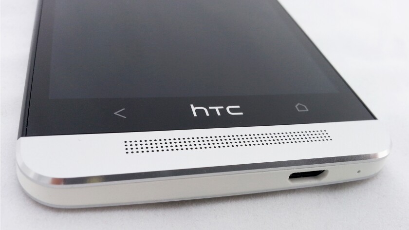 The One's dual front-facing speakers have "BoomSound"