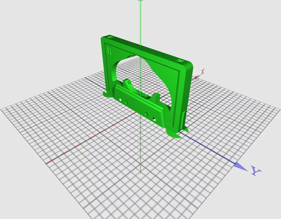 STL file of the main body, onto which the other 3D-printed components are snapped