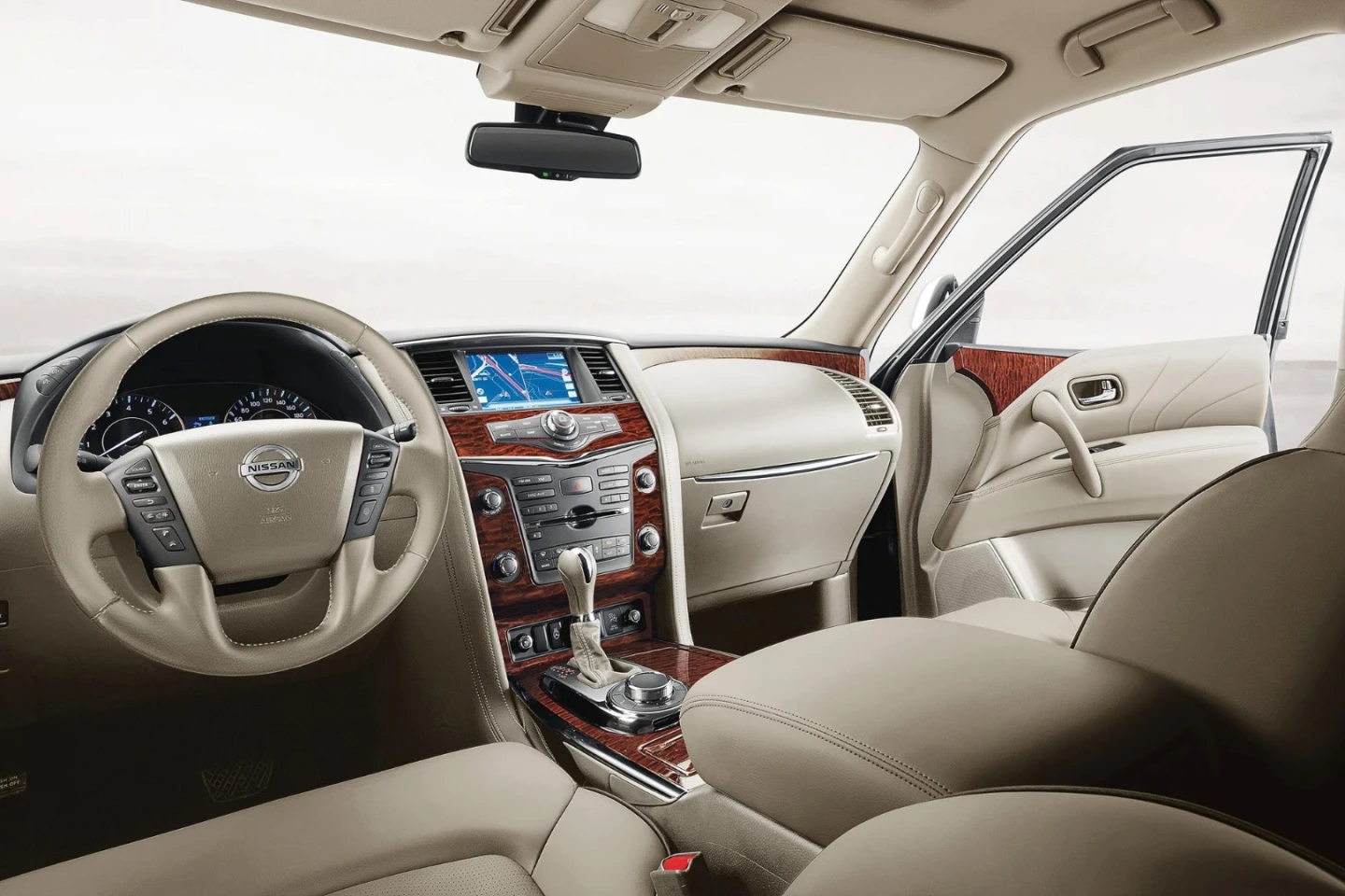 Where the 2017 Nissan Armada really shines is in its interior