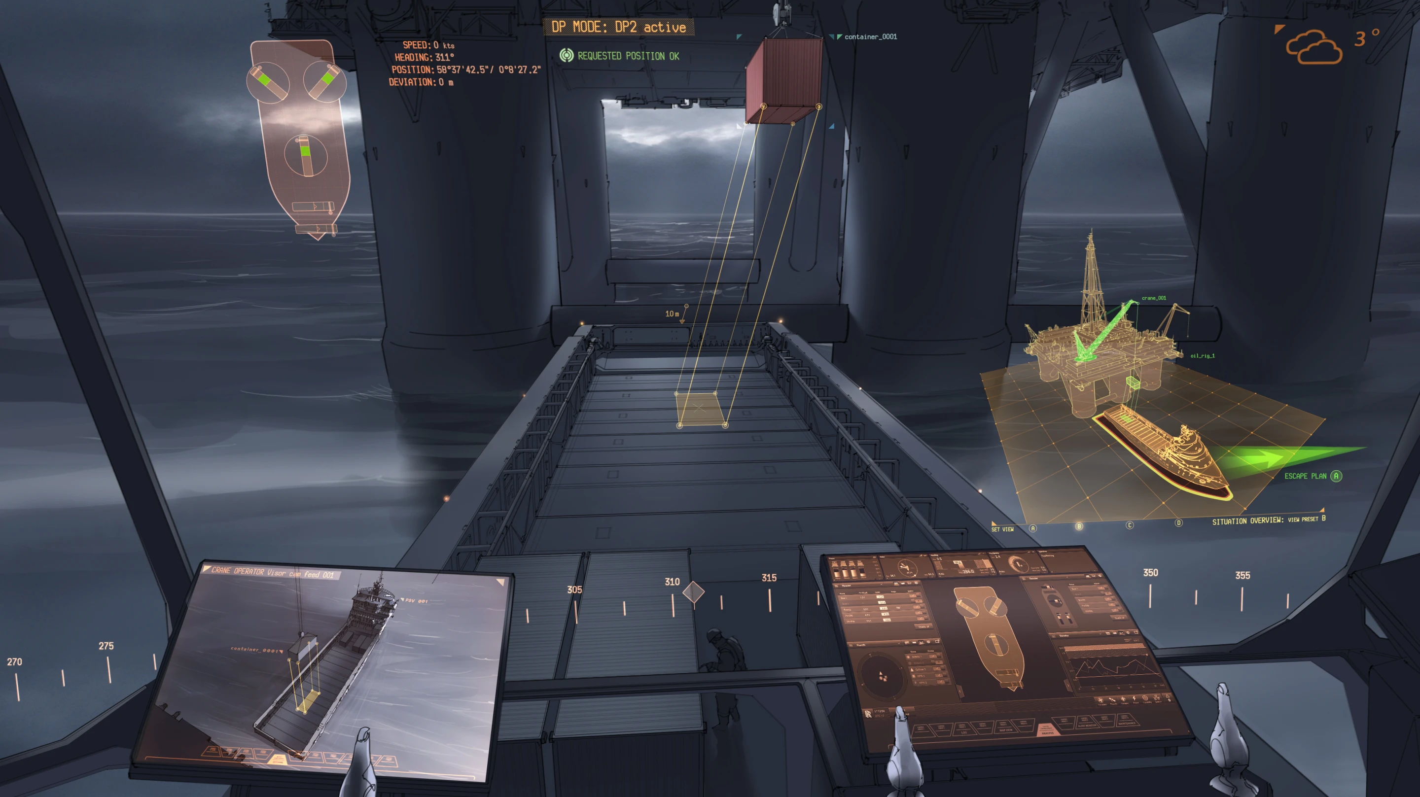 Rolls-Royce oX controlling cargo operations