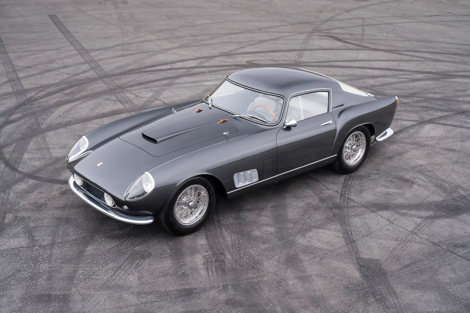 2018 Monterey Car Week Auction Report | Coming out of 52 years of ownership by noted Ferrari Collector Fred Peters, this 1958 Ferrari 250 GT Tour de France Berlinetta has unique competition and coachwork features, and was raced in period in the 1958 Targa Florio. Having now had an exceptional concours-quality restoration, it has participated in the Colorado Grand, Monterey Historics, and the Shell Historic Ferrari-Maserati Challenge. Sold for $6,600,000 | Estimate: from $6,500,000 to $7,500,000 | Auction: Gooding & Co | Lot 053 | Official Description