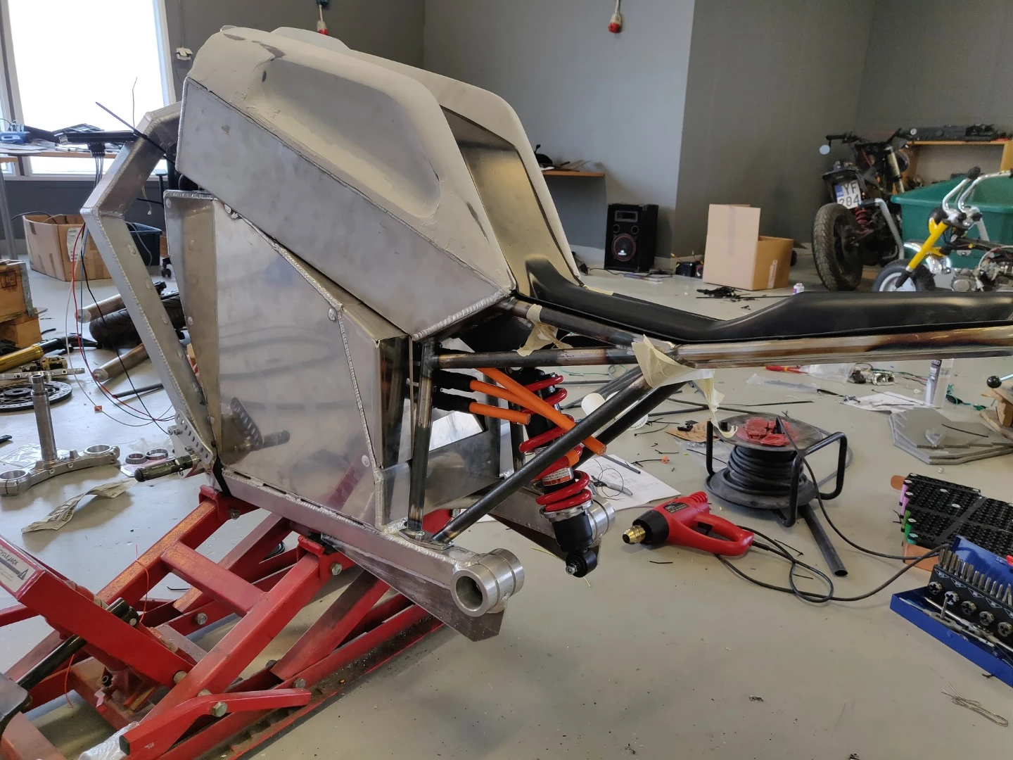 Bodywork under construction