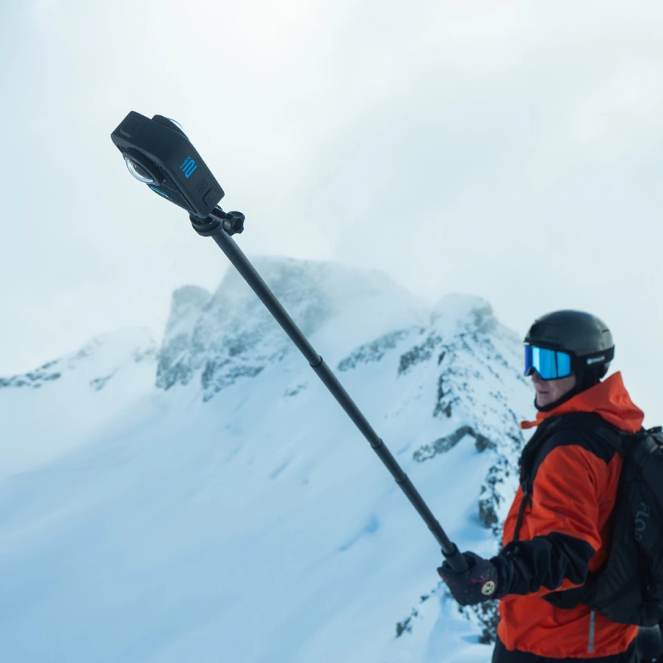GoPro says the Max2's included battery is designed for use in extremely low temperatures, so you can happily take it on winter climbs and ski trips