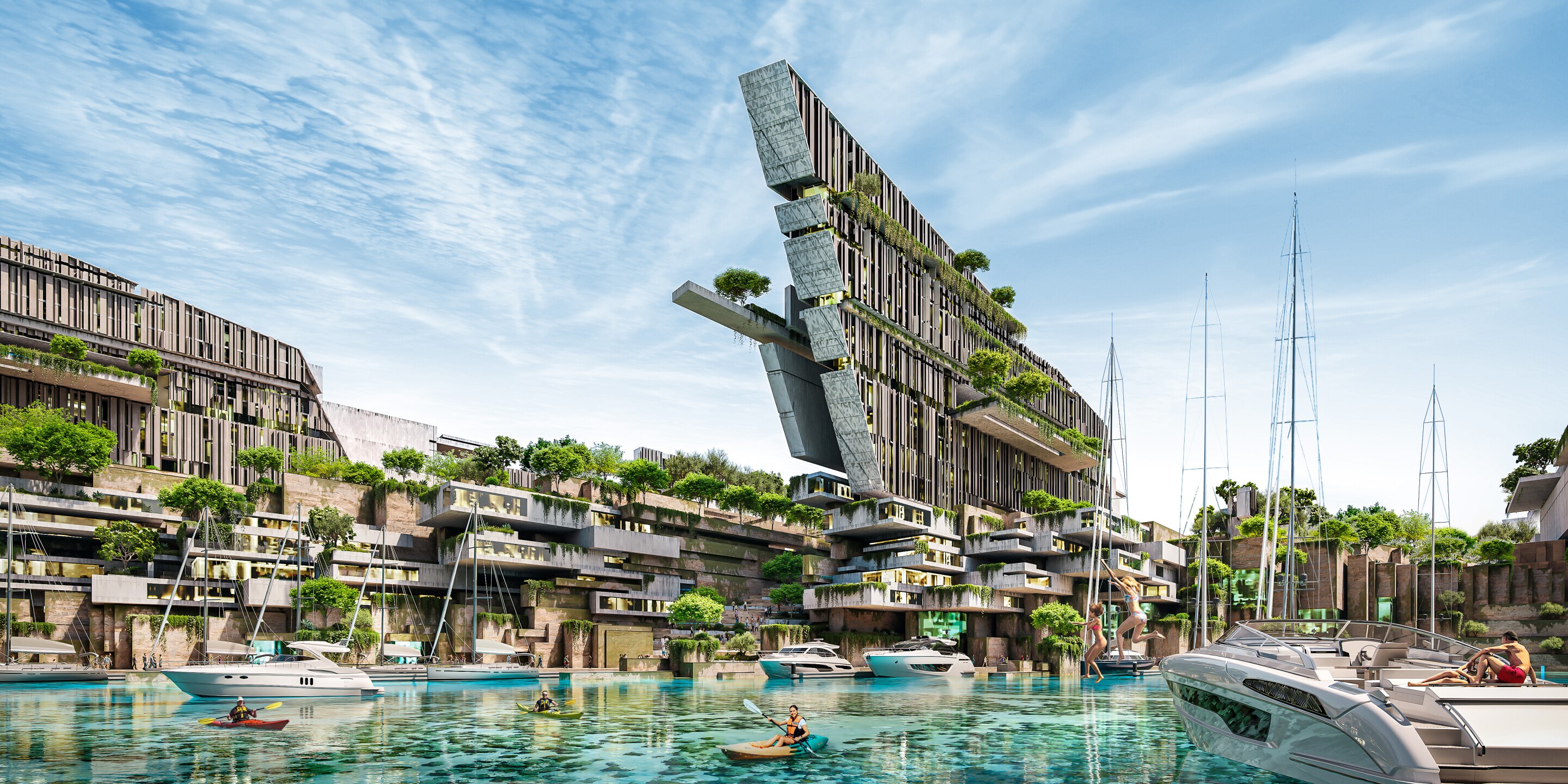 Jaumur will include almost 700 luxury villas that boast waterfront access and private mooring