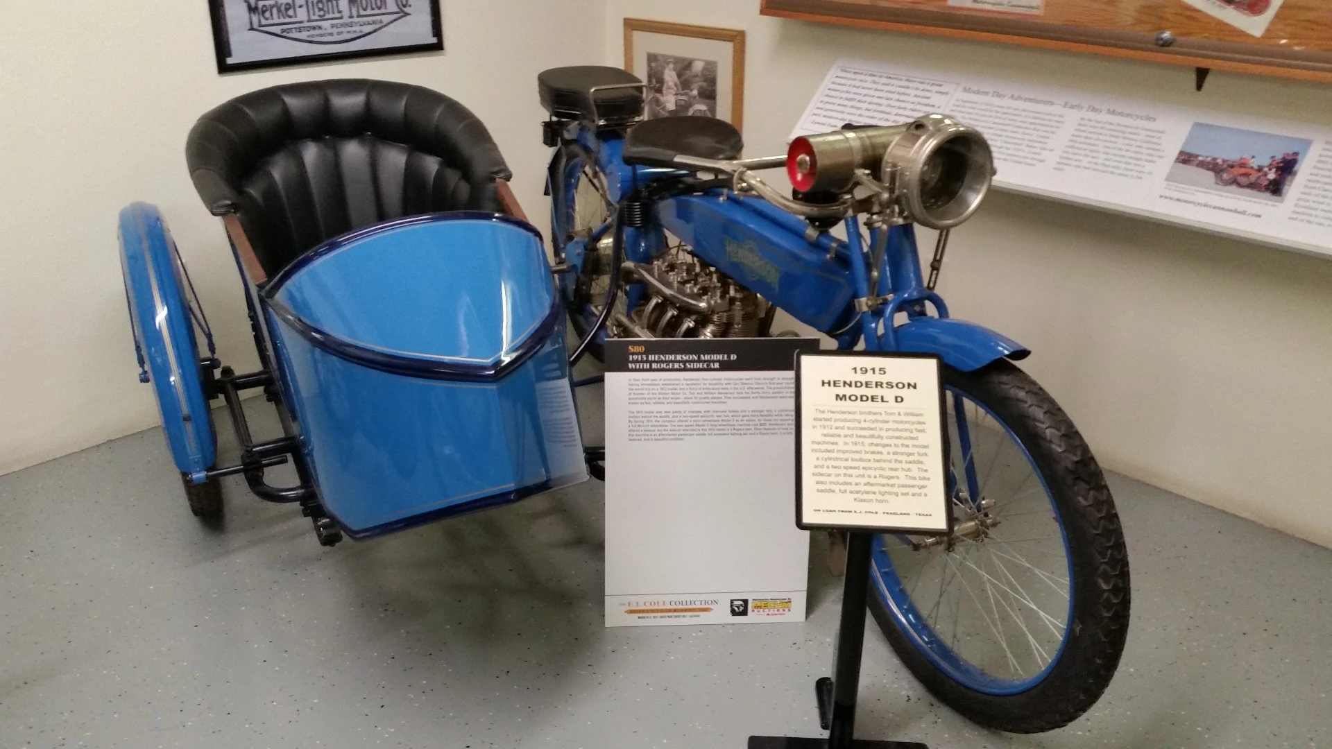 A rare Henderson Model D sidecar rig