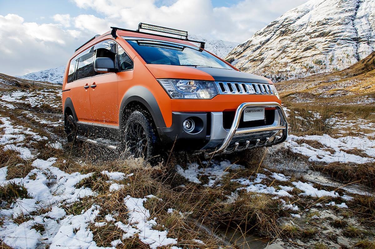 The D:5 Terrain makes short work of the mud, grass and snow of the Scottish Highlands