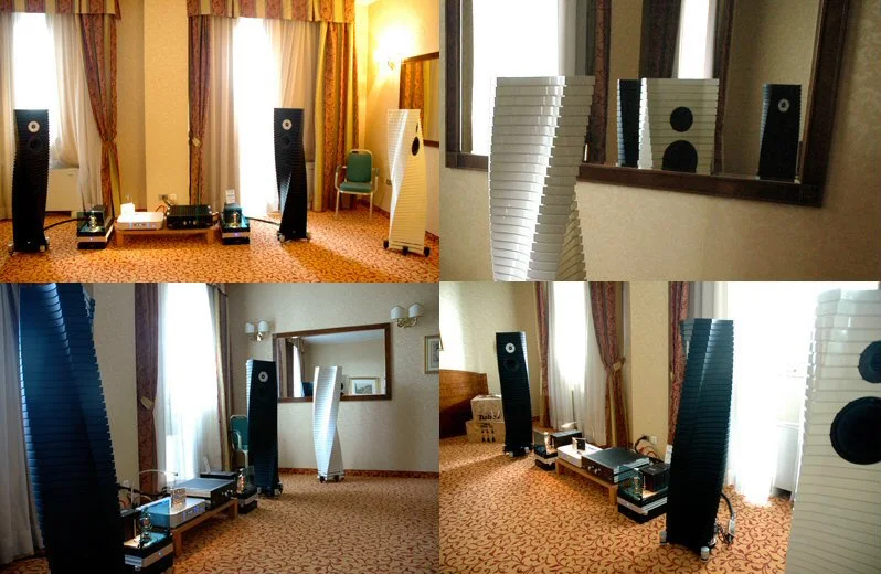 The Teti Extreme Loudspeakers on display at the recent Top Audio Video Show