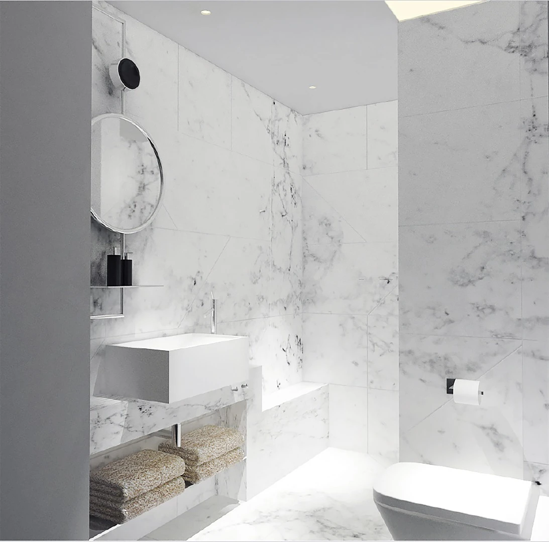 Bathroom inside the Hotel Herman K in Copenhagen