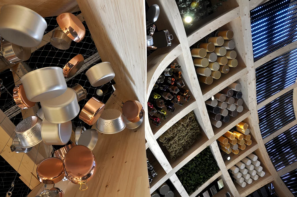 The French Pavilion is a sustainable covered market