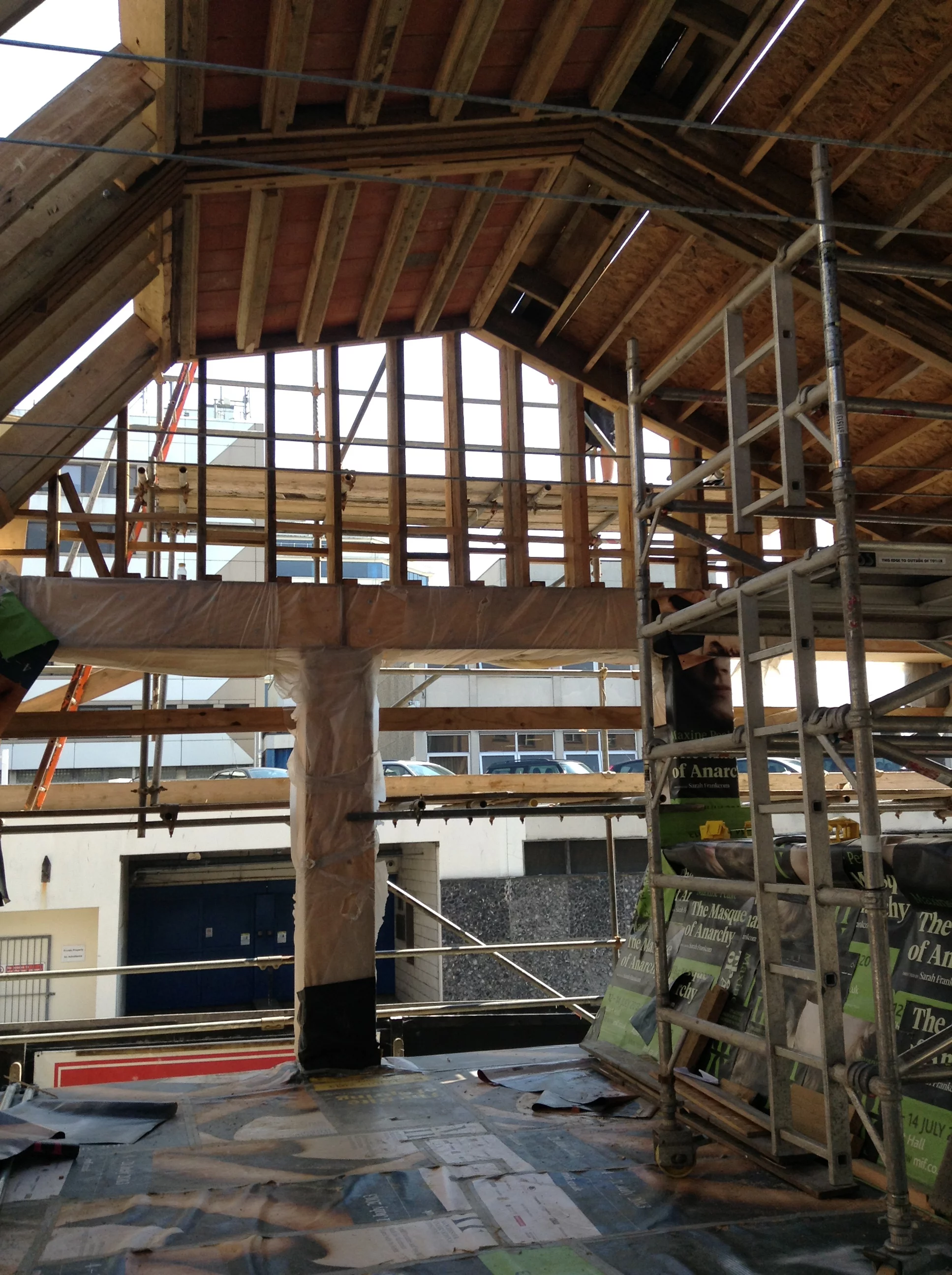 The Waste House during construction (Photo: BBM)