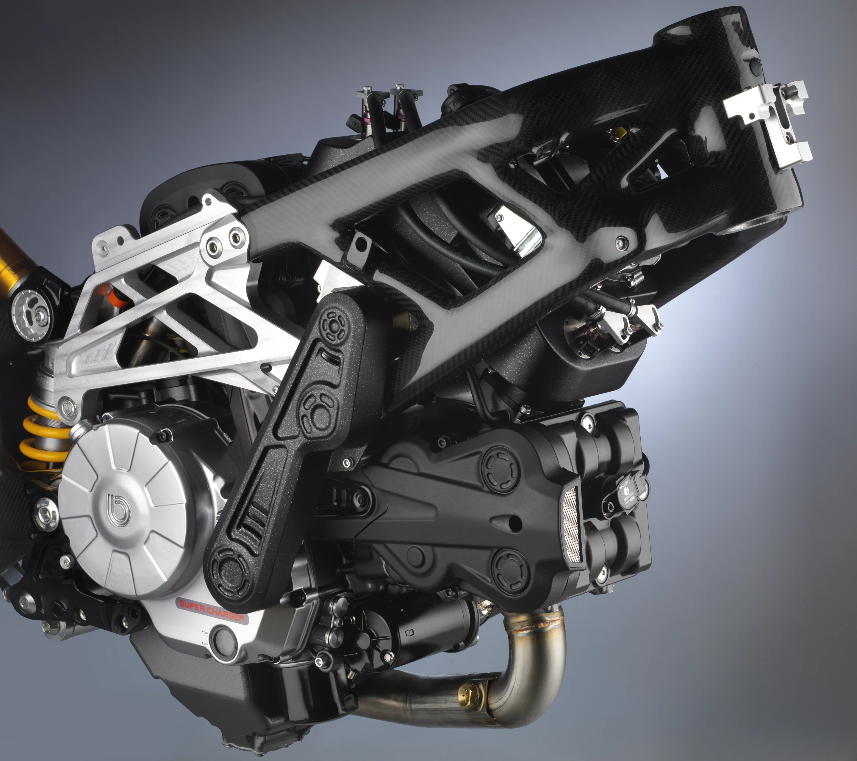 Bimota Supercharger kit: designed for optimal weight distribution as well as extra punch