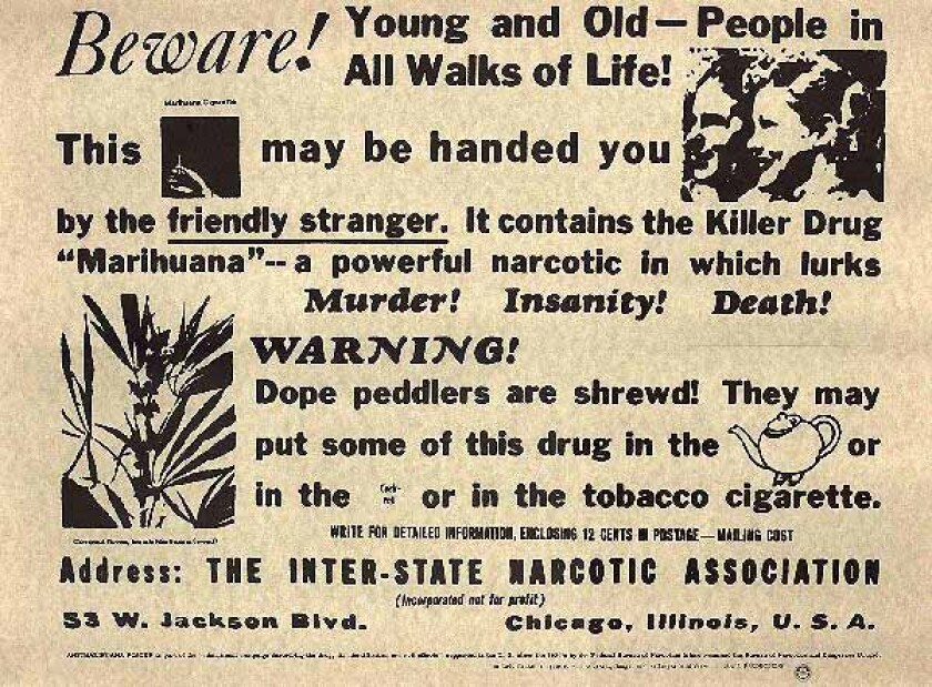 A federal marijuana warning from 1935