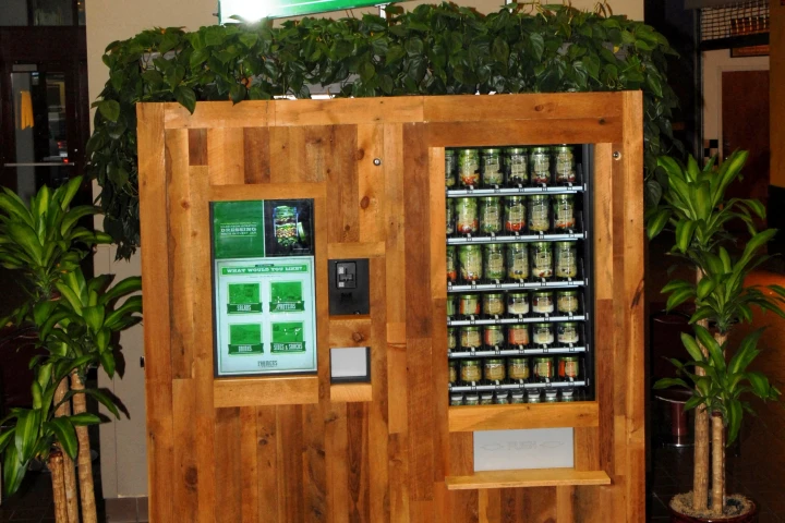 Farmer's Fridge is a healthy food kiosk