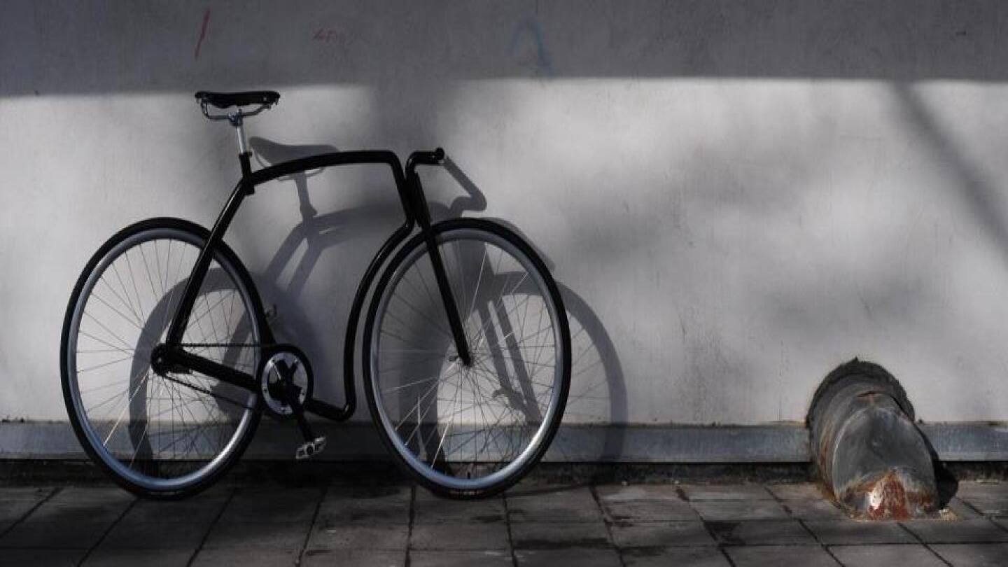 The Viks is made from two tubular frames joined at the head tube, seat tube and bottom bracket