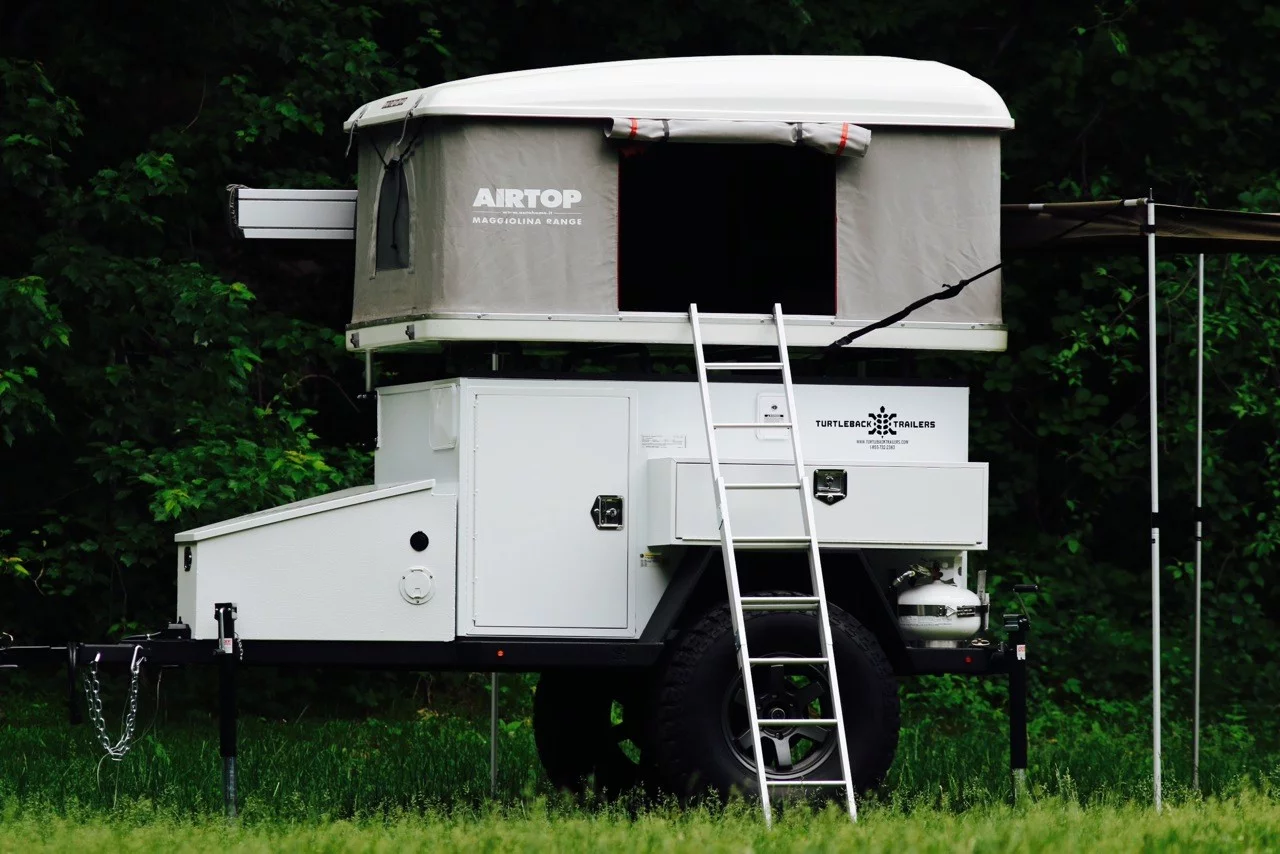 Buyers can select a variety of trailer-top tents