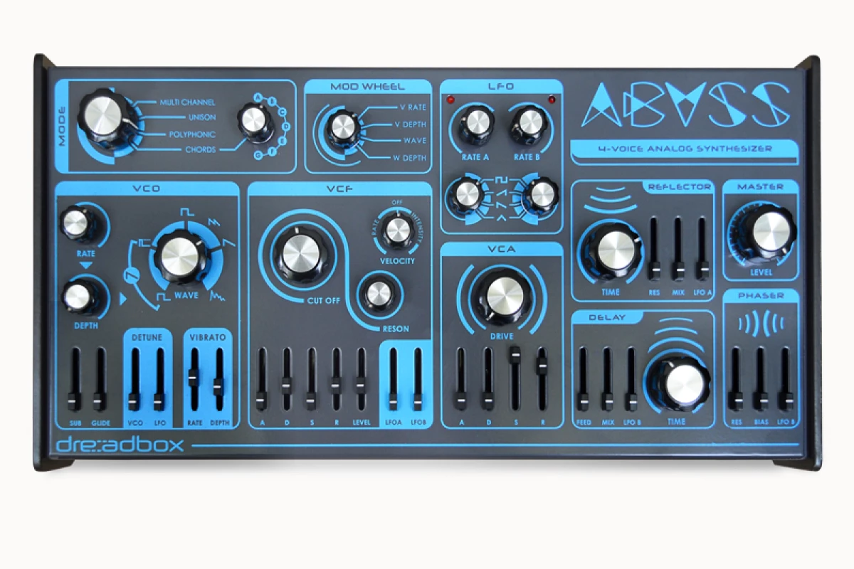 The Abyss analog polyphonic synthesizer from Dreadbox