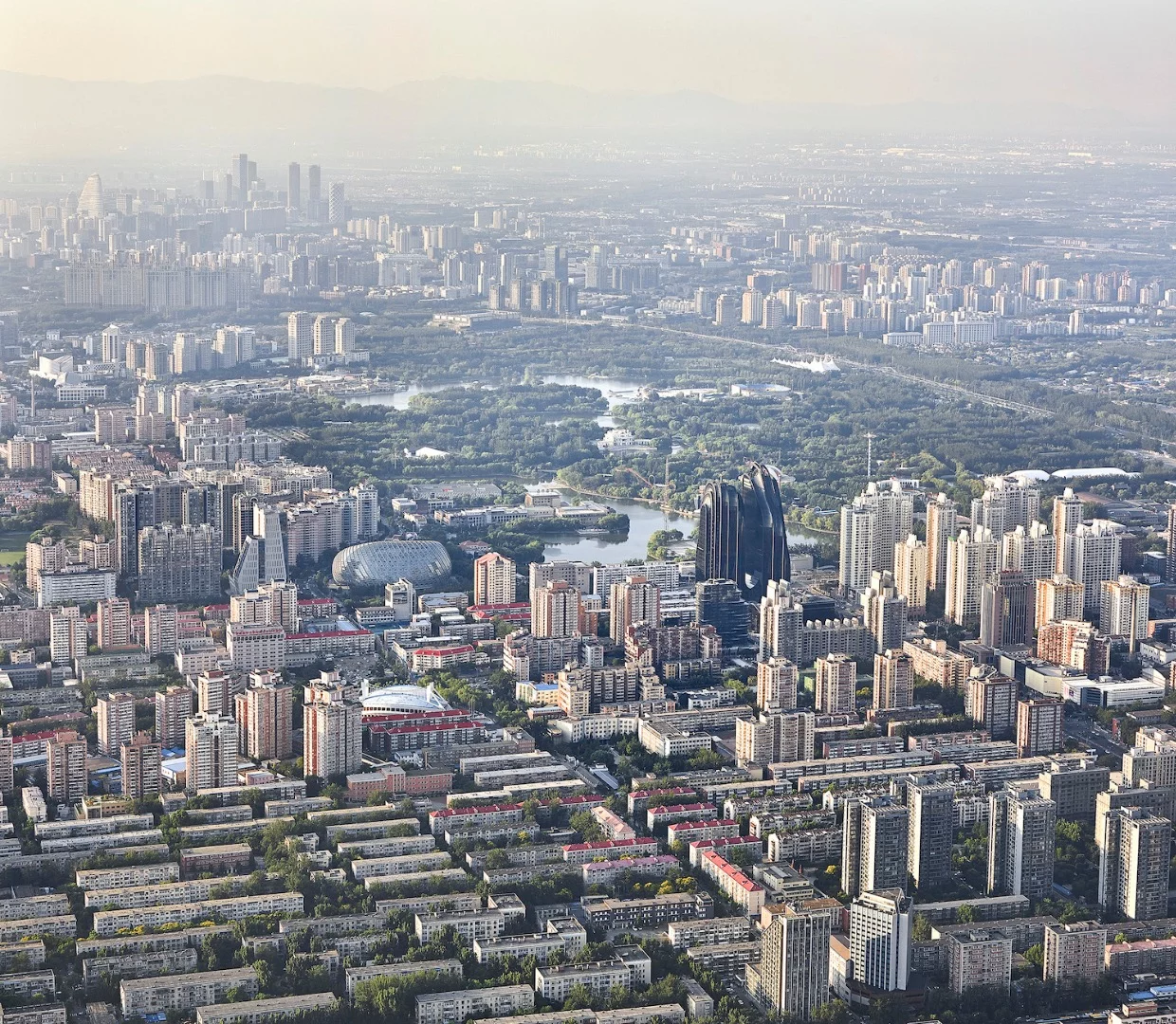 The Chaoyang Park Plaza is located in Beijing's business district