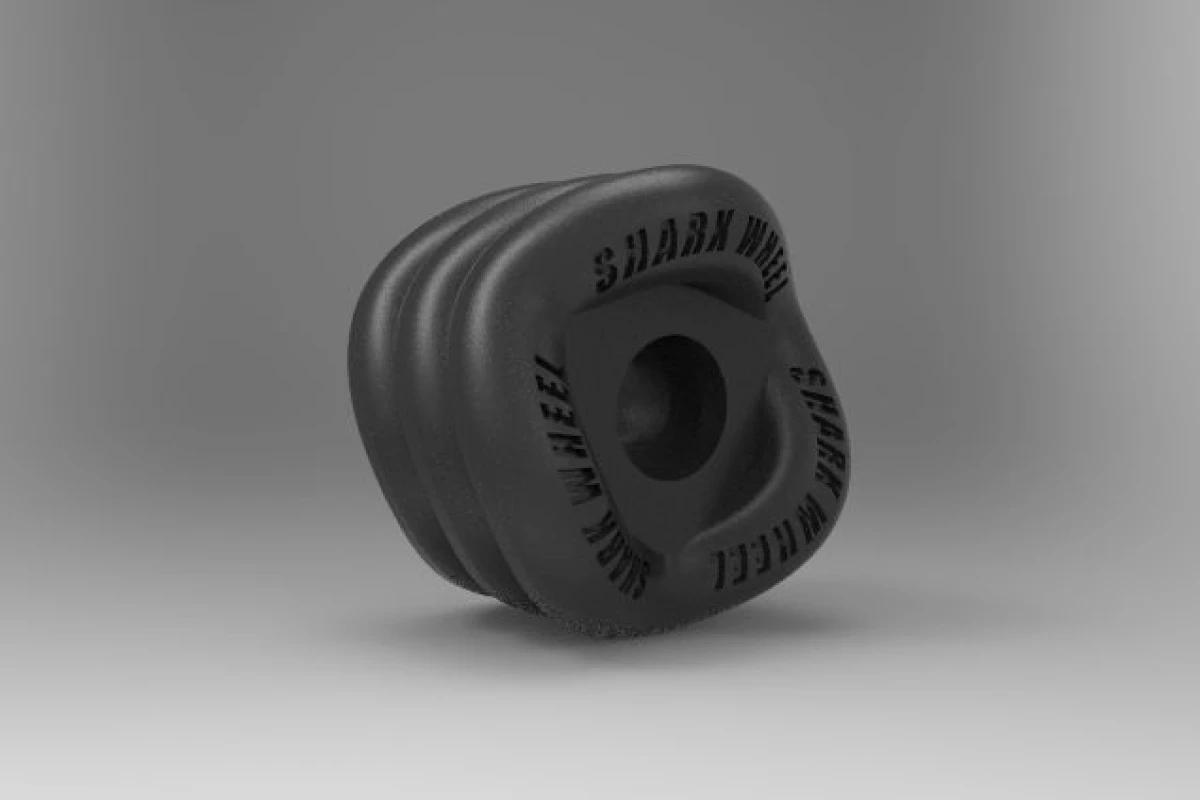 The Shark Wheel literally reinvents the skateboard wheel