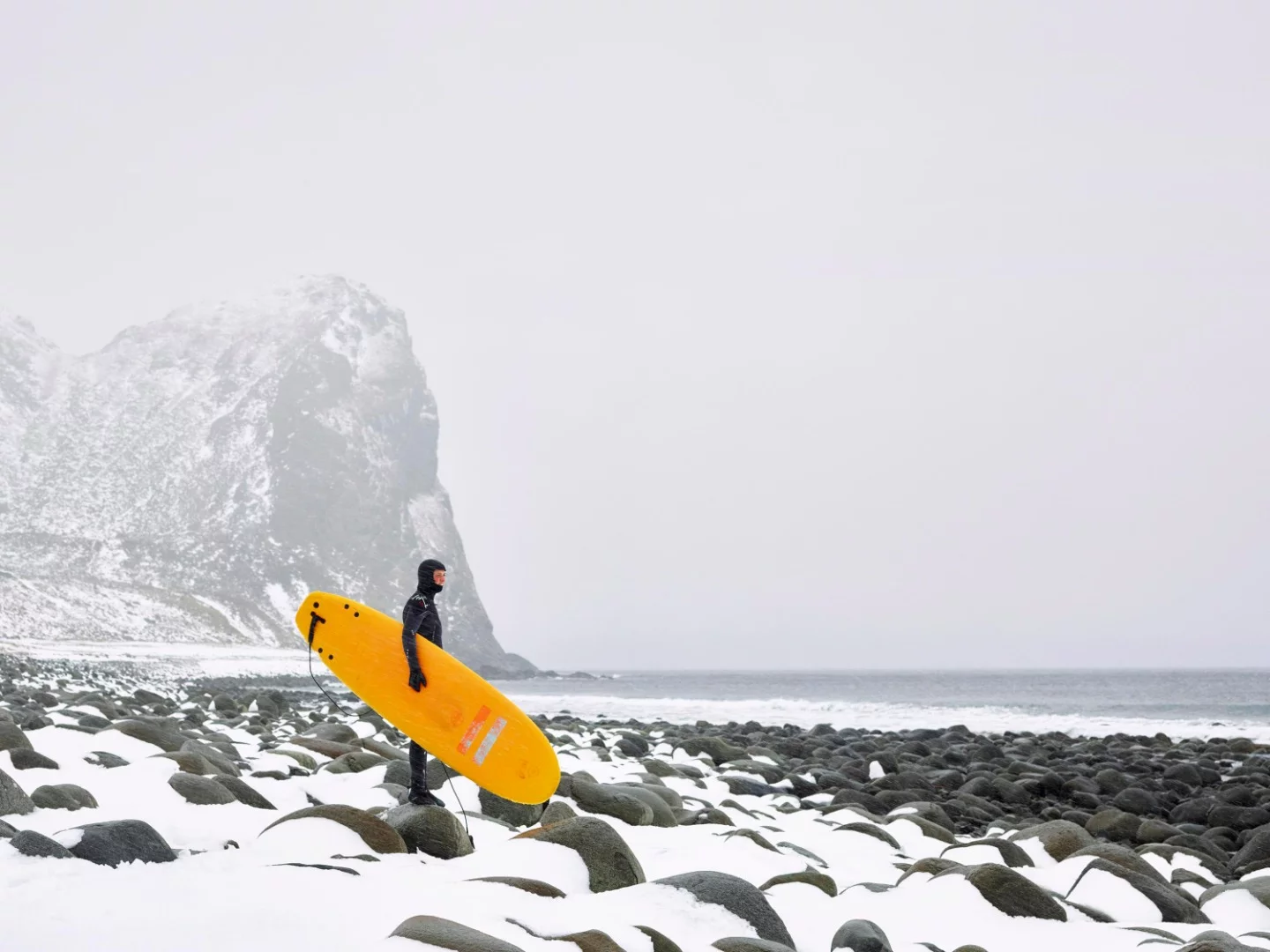 Sports – Lofoten Islands, Norway. "Cold Water Surfer"