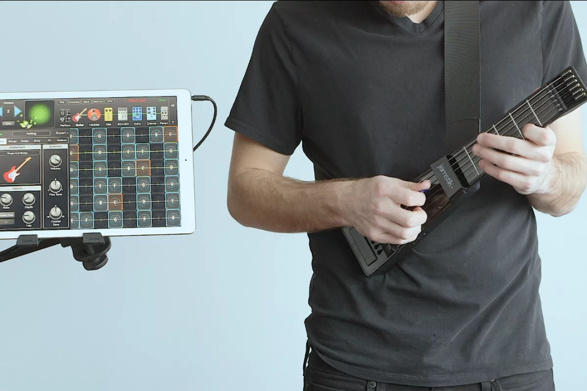 A match made in tone heaven: the jamstik+ smart learning guitar and the award winning GeoShred virtual guitar and effects app