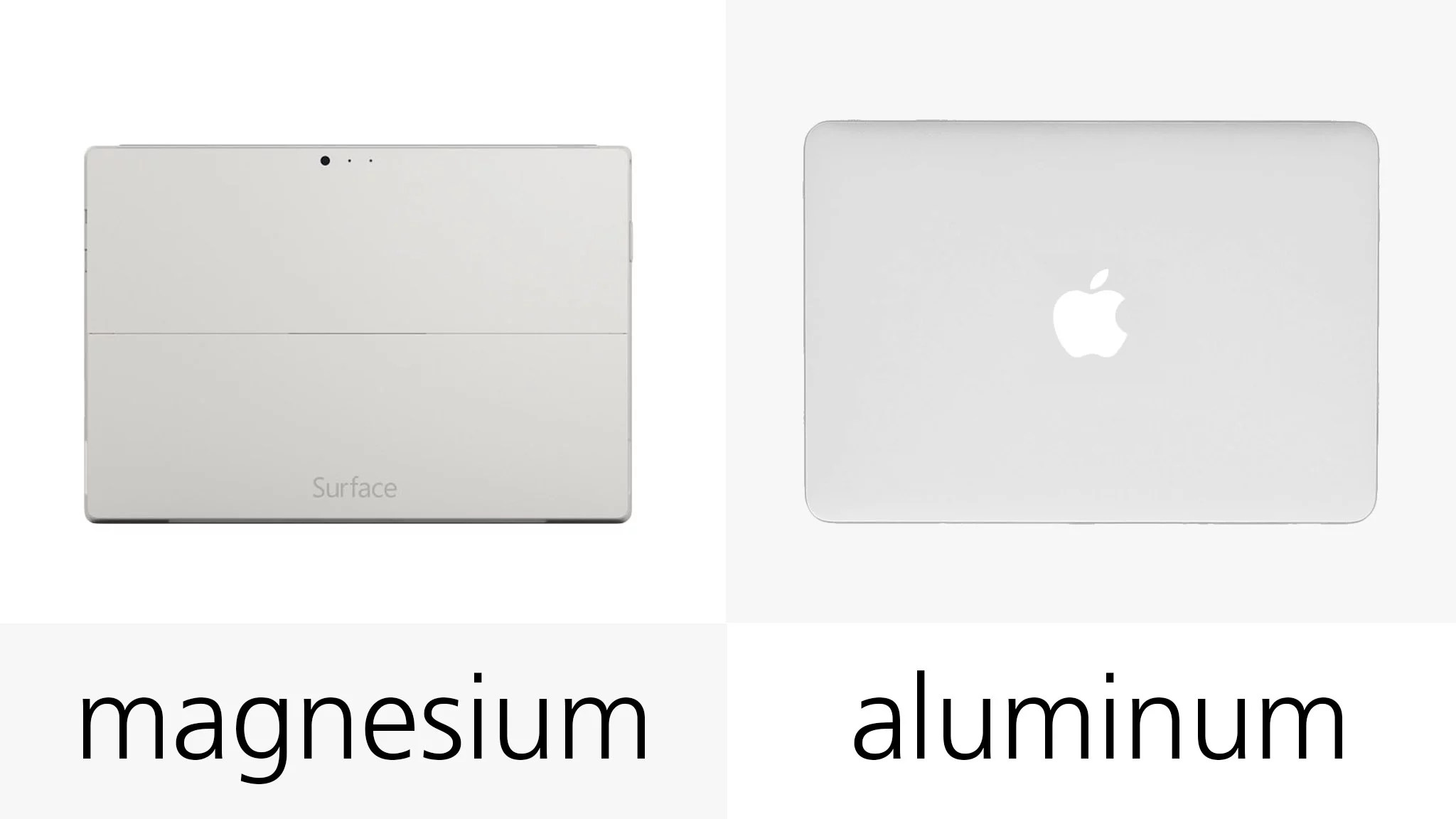 Both devices have metallic builds