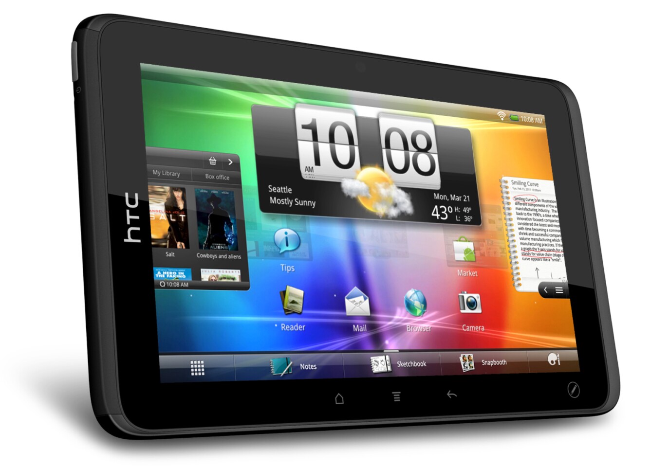 The HTC EVO View 4G tablet