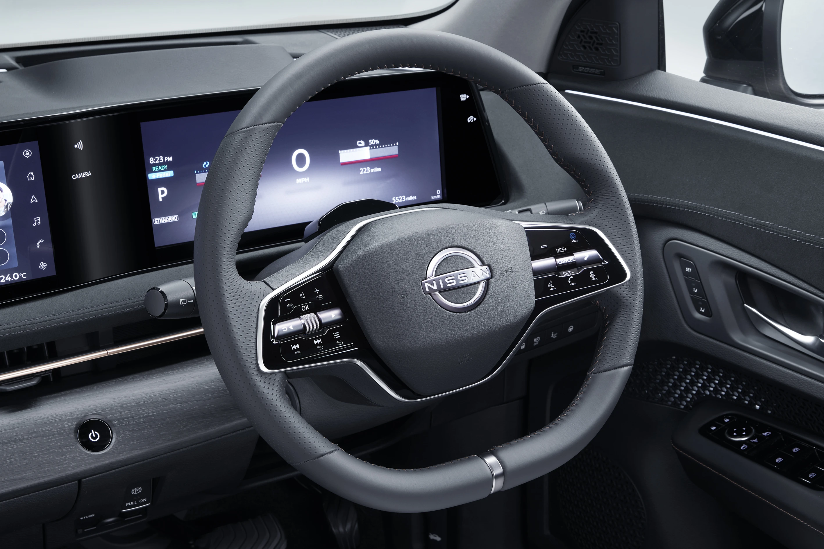 Ariya Screen Nissan debuts its first all-electric crossover SUV, the Ariya