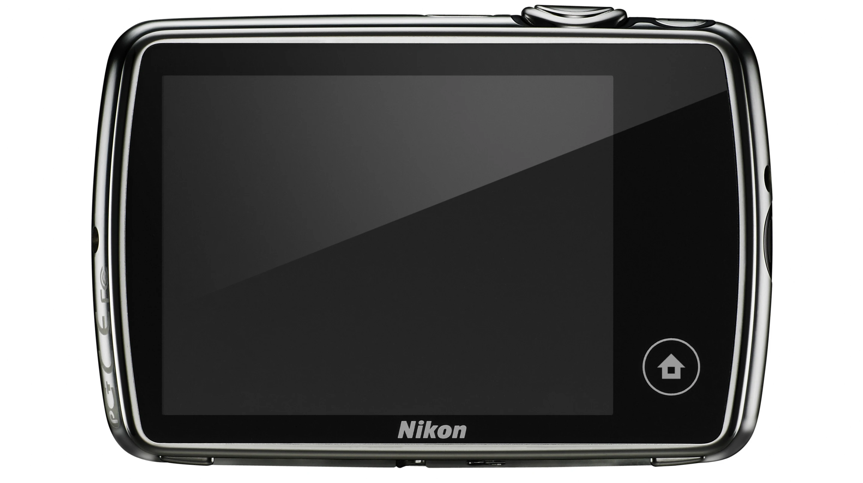 The COOLPIX S01 has a 6.2-cm (2.5-inch) 230k-dot LCD touch screen on the rear
