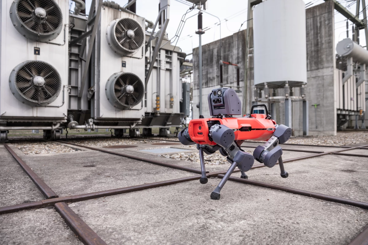 The ANYmal D walking robot can make its way around an industrial facility to make sure that equipment is running as it should