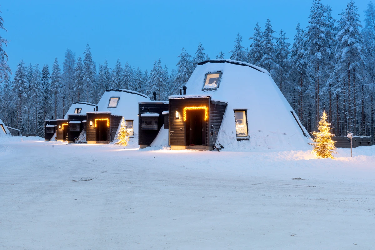 Igloo-inspired cabins by Void Architecture