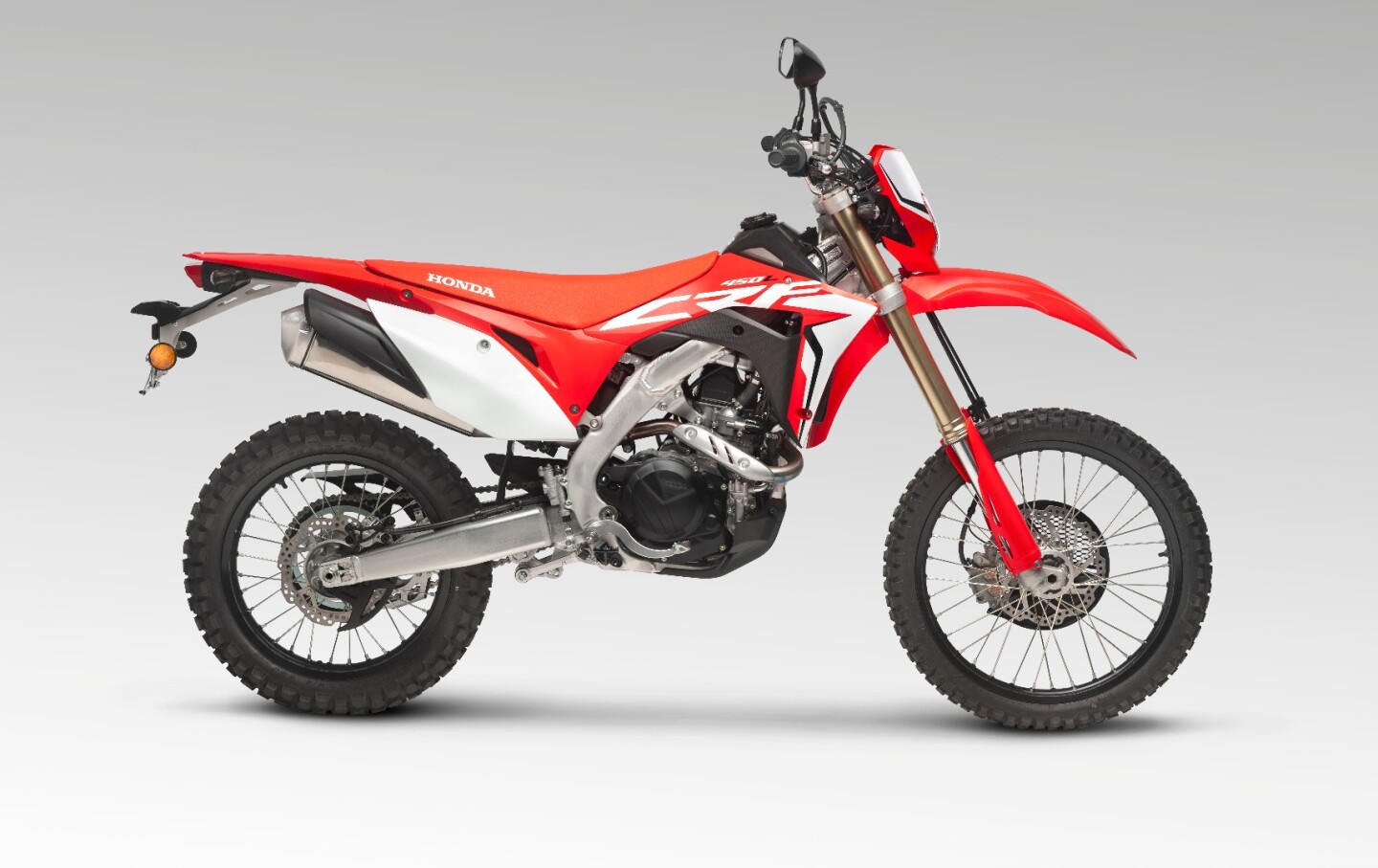 2019 Honda CRF450L: frame is derived from the CRF450R but modified